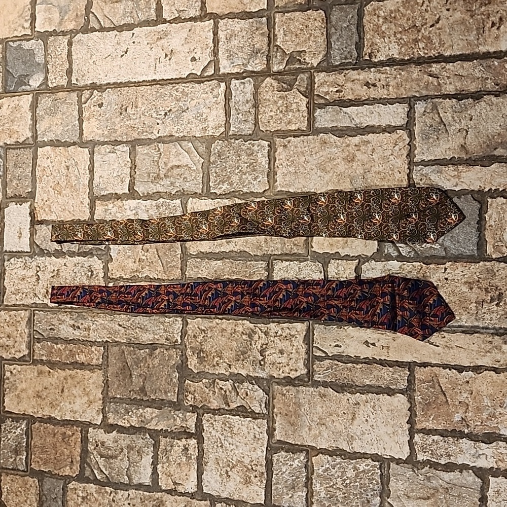 Salvatore Ferragamo Bundle Of Two Ties